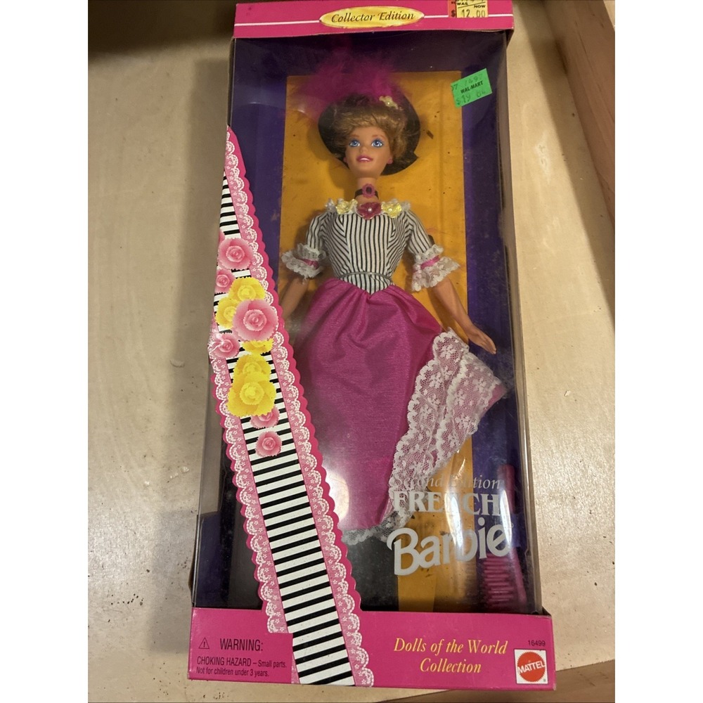 French Barbie Collector Edition Dolls of the World France 1996 Mattel 16499 New